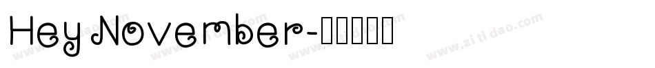 Hey November字体转换